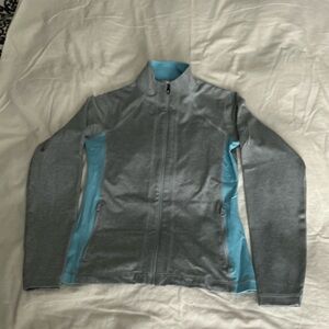 FootJoy Women's Heathered Gray and Light Blue Jacket